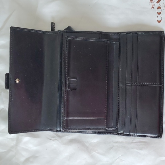 Coach leather black wallet - Picture 3 of 5